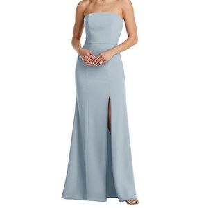 Dessy Strapless Dress in Platinum (BB134)